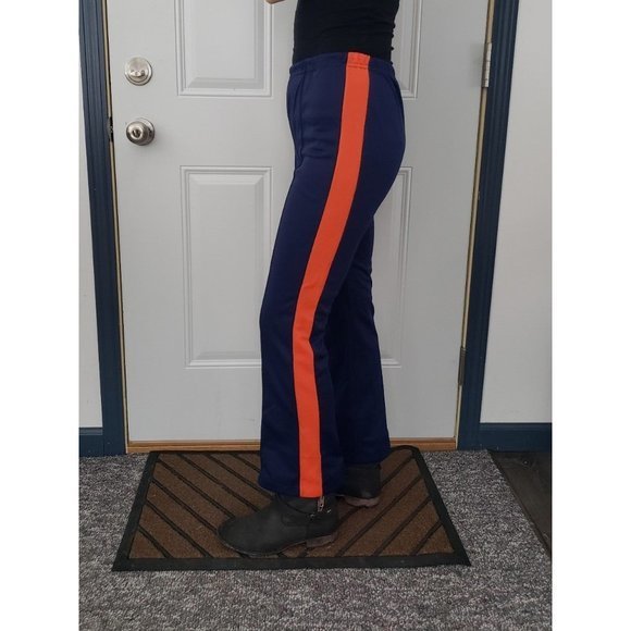 Vintage 70s/80s Navy Blue with Orange Pants - Picture 2 of 3
